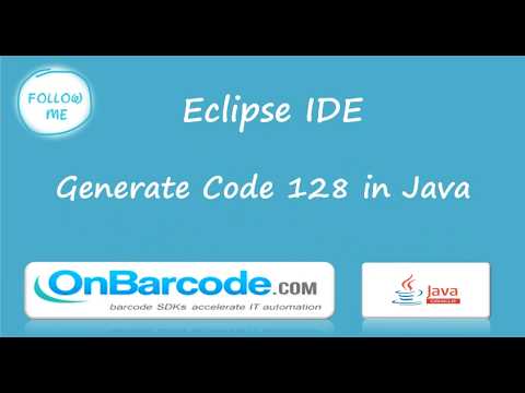 How to create, print Code 128 barcodes using OnBarcode Java Code 128 Barcode Generator library