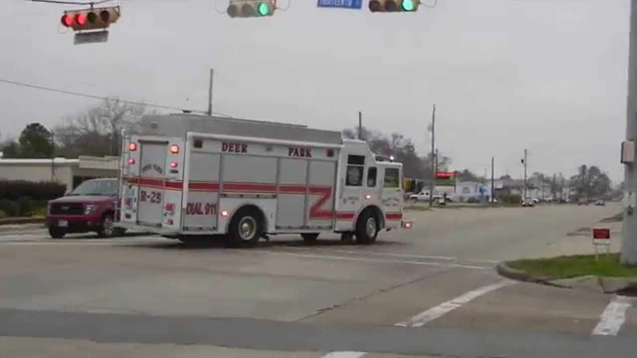 Deer Park vol. fire dept.Rescue25 enroute to Irene st. to help EMS