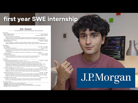 How I Landed A J.P. Morgan Internship | My Resume and 5 Tips!