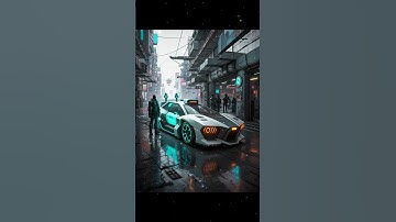 ✅The beautiful car is a transformer. 3D animation. Futuristic Video. #futuristic #animals #shorts