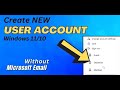 How to Create a Windows 10 User Account Without Microsoft Account (Work in Offline also)