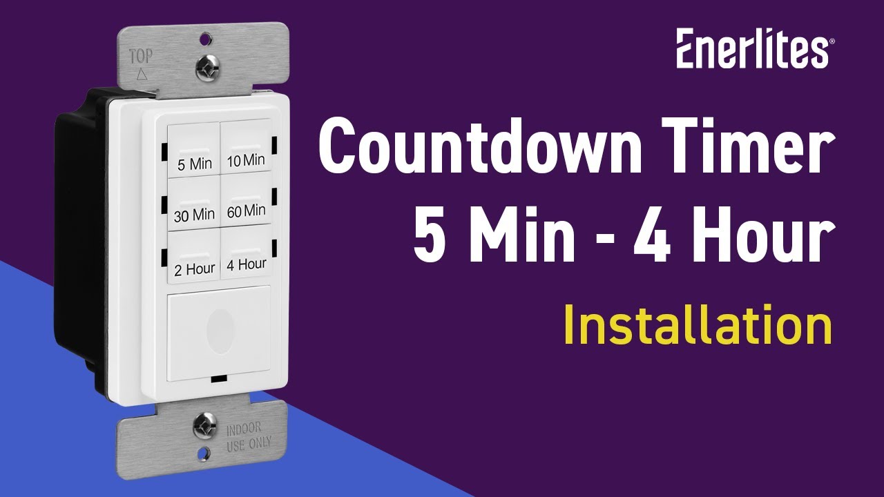 Enerlites 4-Hour Preset Countdown Timer Switch | Installation #demo # ...