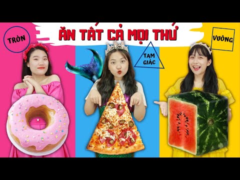 Video Thử Thách Đồ Ăn HÌNH HỌC - Cú quay xe ở phút chót của... - youtube
