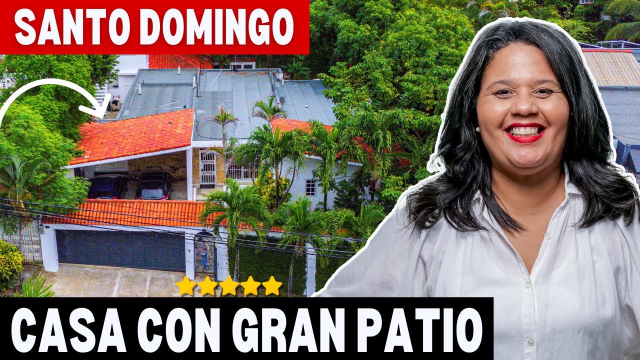 CASA EN VENTA EN LOS RIOS CON GRAN PATIO 😍| SANTO DOMINGO| CAMINANDO A CARREFOUR 😯