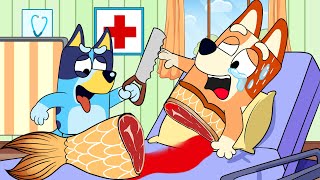Please Stop Bluey....Don't Hurt Mommy !? | Bluey Funny Animation