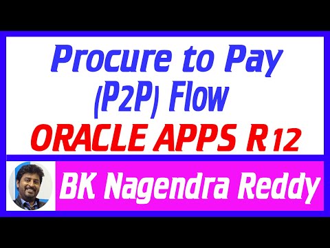 Procure to Pay (P2P Flow) in Oracle Apps R12 || Nagendra Reddy BK