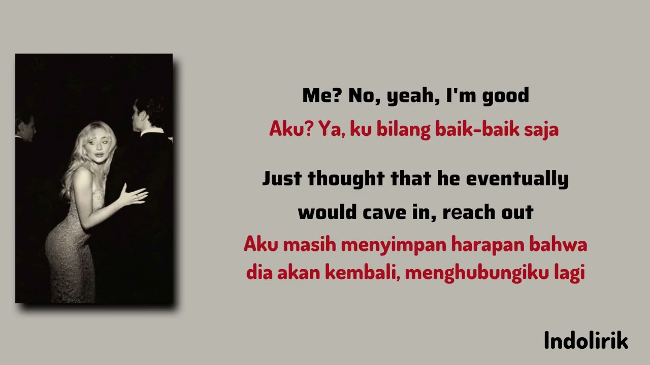 Nobody’s Son - Sabrina Carpenter | Lirik Terjemahan Indonesia 