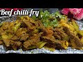 Comment prparer des fry chilly de boeuf de goan  recette de frites de buf au piment  recette de buf  la goanaise 