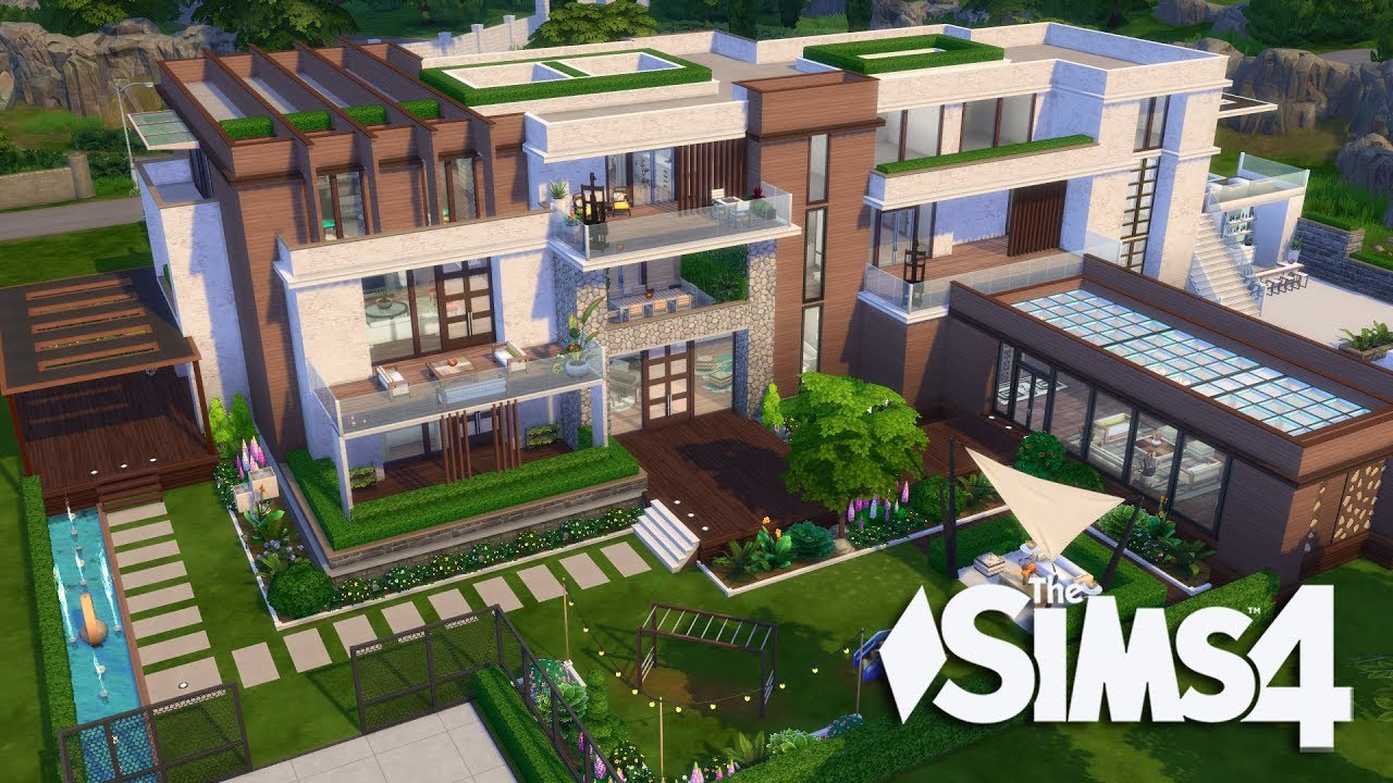 The Sims 4 Let s Build A Modern Mansion Part 12 Realtime YouTube