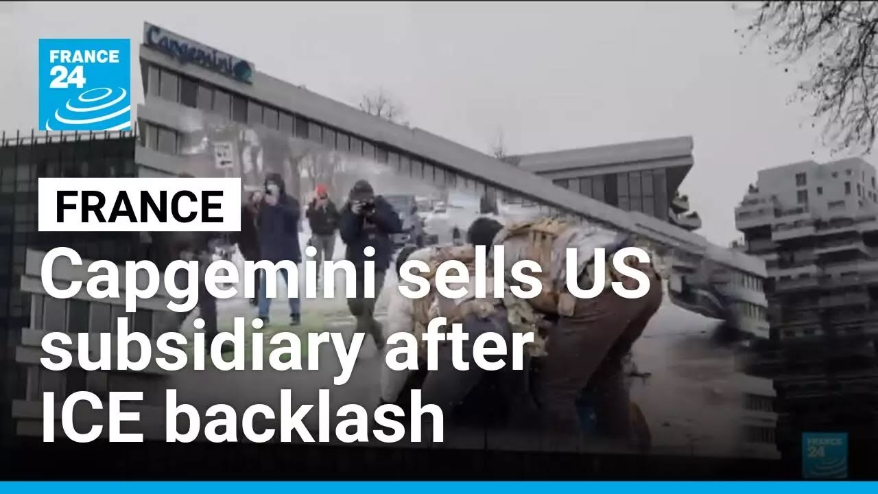 French tech company Capgemini says selling US subsidiary after ICE backlash • FRANCE 24 English