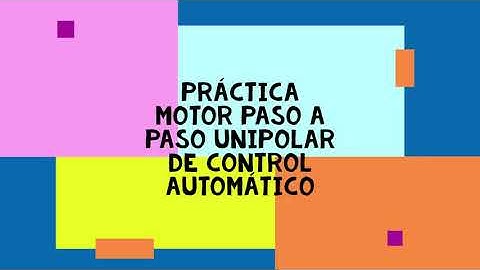 SP U2 MOTOR Paso a Paso Unipolar de Control Automático