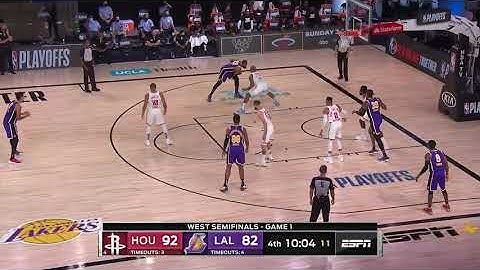 LeBron James signature chasedown block on westbrook