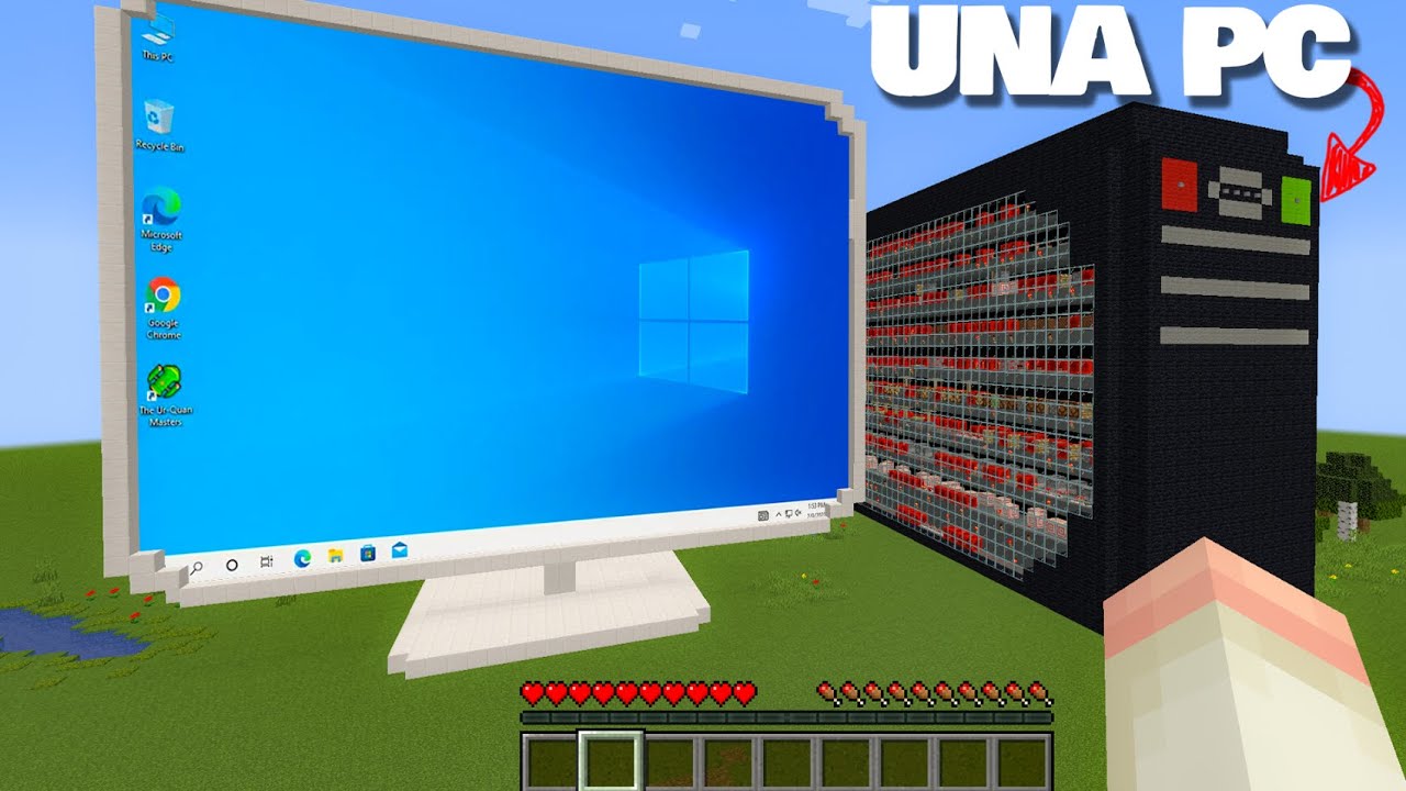 Pc Con Minecraft ARME una PC en MINECRAFT SURVIVAL - YouTube
