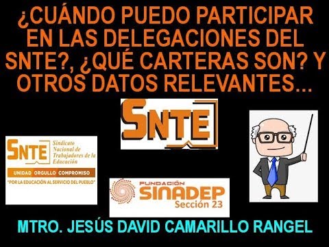 ¿A CUÁNTOS AÑOS DE SERVICIO SE PUEDE PARTICIPAR EN LAS DELEGACIONES DEL SNTE?, CARTERAS Y + DATOS