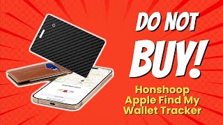 Honshoop Apple Find My Wallet Tracker | 5 Reasons NOT to Buy 🚫💸