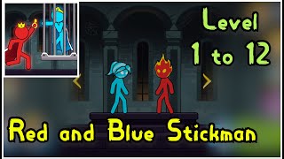 Red and Blue stickman level 1 to 12 solution walkthrough screenshot 4