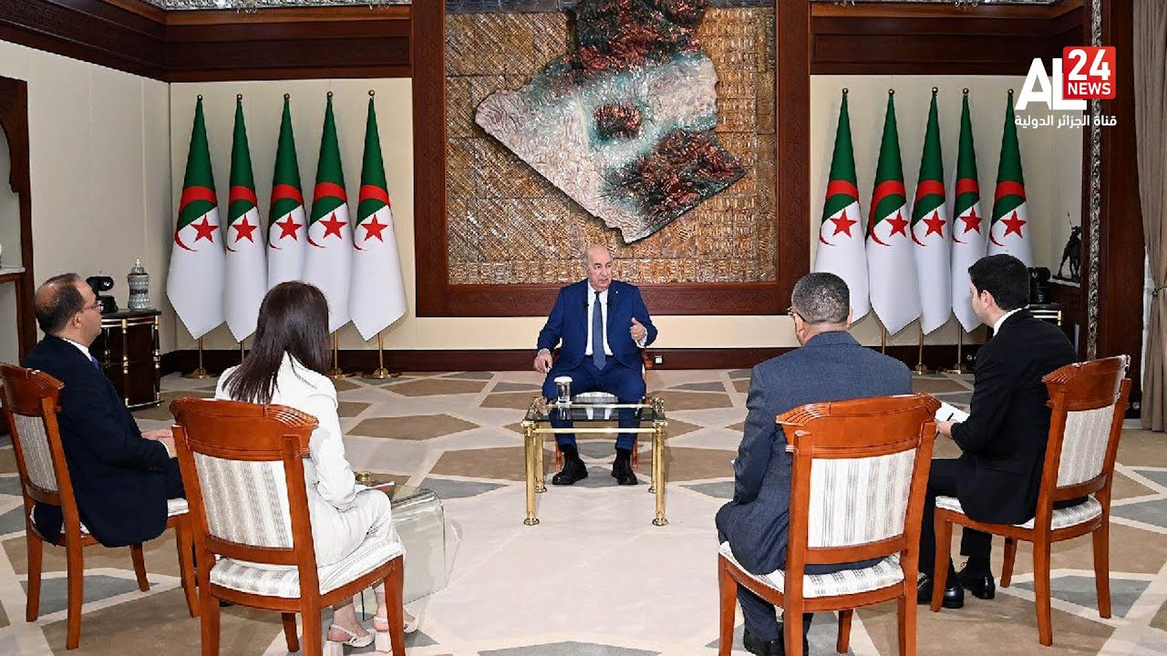 اللقاء الإعلامي الدوري للرئيس الجزائري عبد المجيد تبون مع ممثلي وسائل الإعلام الوطنية