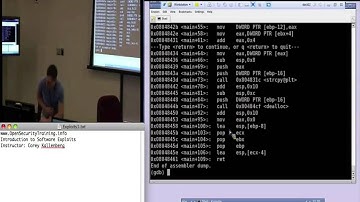 OpenSecurityTraining: Introduction To Software Exploits (day 2, part 3)