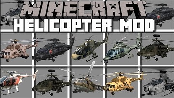 Helicopter Mod in Minecraft (Flyable Helicopters!!!)
