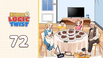 Brain Puzzle 2: Logic Twist Level 72 Finish Steak