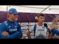 Štěpán Šípek a Josef Šindelář po finále oštěpařů v Tampere