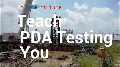 In one minute-Teach you PDA Testing