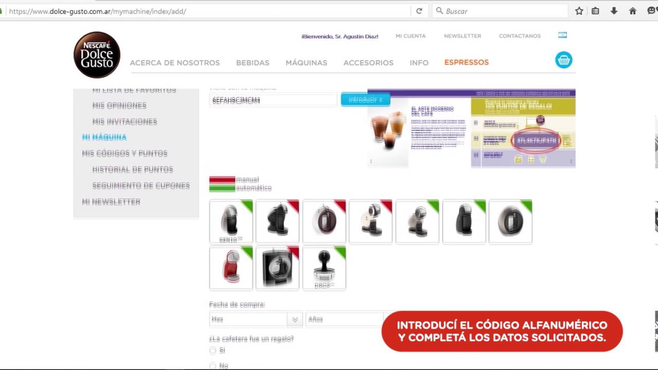 Cómo registrar tu máquina en nuestra tienda online? - YouTube