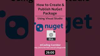 Create & Publish NuGet Package in Visual Studio | C# Tutorial #csharp #shorts  #programming #dotnet