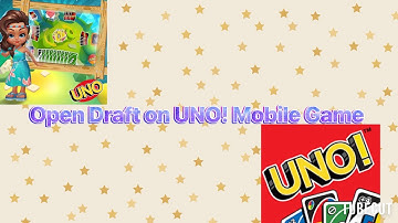 Epic Win on Open Draft with meunomeisjulia from UNO Mobile Game