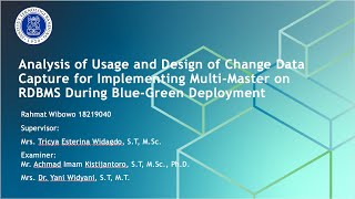 Undergads Thesis : Implementing Multi-Master on RDBMS During Blue-Green Deployment (Demo)