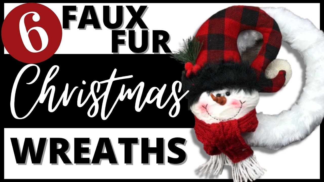 Faux Fur Christmas Wreaths