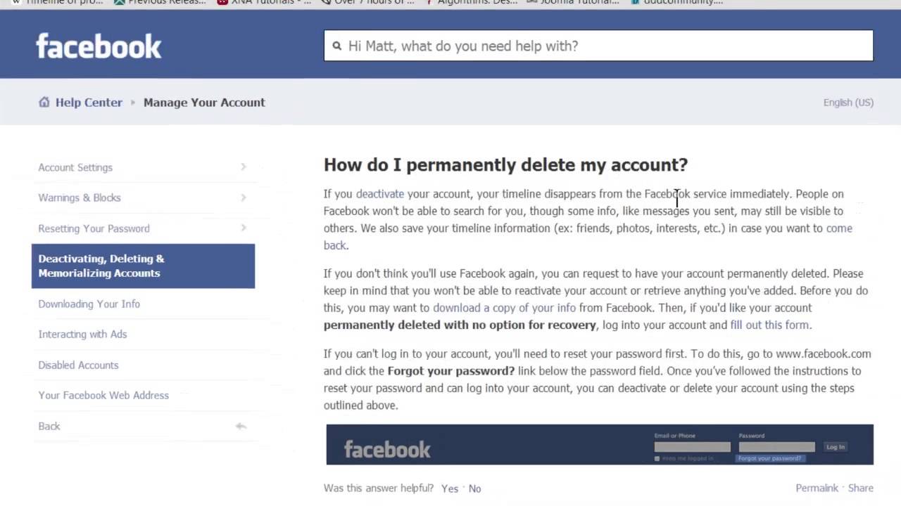 How to Delete My Facebook Account if the Email Address No Longer Exists :  Tech Vice