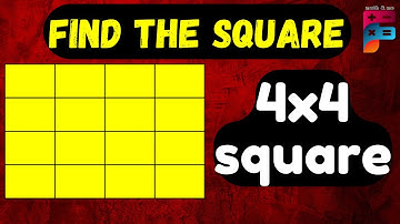 Number of square in 4×4 grid | number of square in rectangle | bank exam | reasoning question|