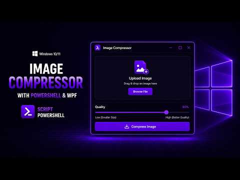 Create an Image Compressor with PowerShell & WPF
