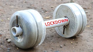 How to make Lockdown Dumbbells At Home | Weight Adjustable | homemade Weights