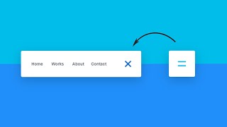 Pure CSS Animated Responsive Navbar | Animated Hamburger Menu HTML CSS