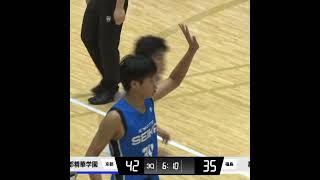 #友田泰斗(#34)ゴール下完全無双でチームハイ25得点⚡️#京都精華学園 が見事準決勝進出‼【#全中バスケ 2026】