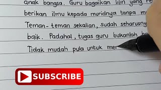 Contoh Naskah Teks Pidato Peringatan Hari Guru Tema 'Terima Kasih Untuk Guru'
