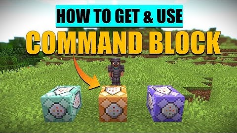 How To Get And Use Command Block In Minecraft Bedrock / Pe | Minecraft Command Block