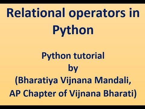 9-Relational operators in Python