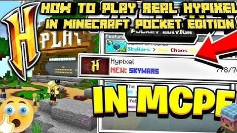 Hypixel Like Skyblock Server For Mcpe 1.18 | how to play real hypixel in Minecraft pe | tzgamerking