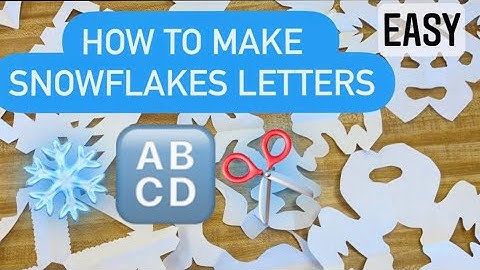 How to Make SNOWFLAKES with Letters - Easy for Kids w/ Advanced Ideas! #snowflakes #mrschuettesart
