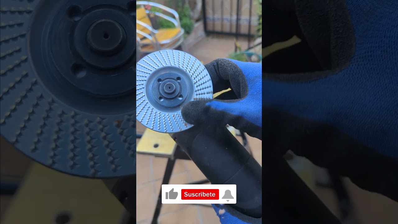 🪵 Disco para MADERA AMOLADORA PLANO 🪚 Escofina para DESBASTE