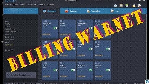 Aplikasi Billing untuk usaha buka "WARNET"