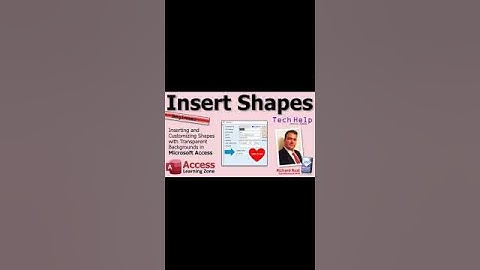 Inserting and Customizing Shapes with Transparent Backgrounds in Microsoft Access