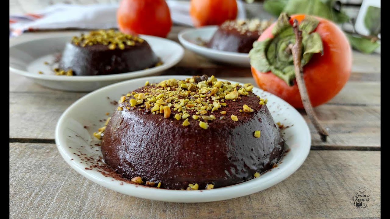 Самый простой десерт на свете! 🍫 Шоколадный пудинг с хурмой из 2 ингредиентов, без выпечки