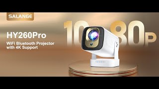 [Auto Focus & Keystone]Salange Mini Projector WiFi6 Bluetooth5.4,Native 1080P Portable Projectors