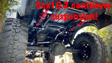 Scx10 2 cantilever suspension kit install!