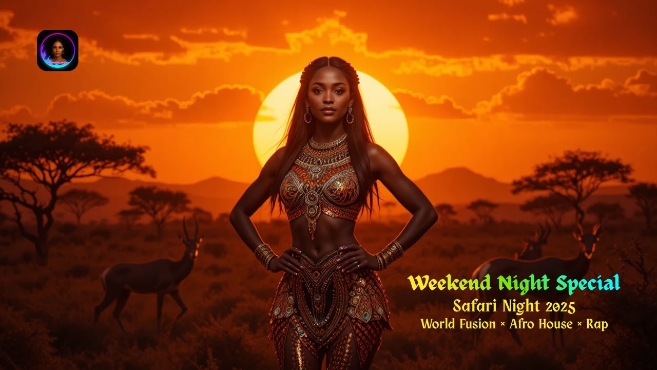 🎵 DJ Amara Nova | The Great Safari Night | World Fusion 2025 | Afro House Rap Weekend Special
