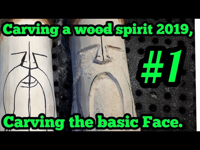 A detailed step by step carving a wood spirit series 2019, #1 drawing, carving basic shape spirit, - YouTube a-detailed-step-by-step-carving-a-wood-spirit-series-2019-1-drawing-carving-basic-shape-spirit-youtube